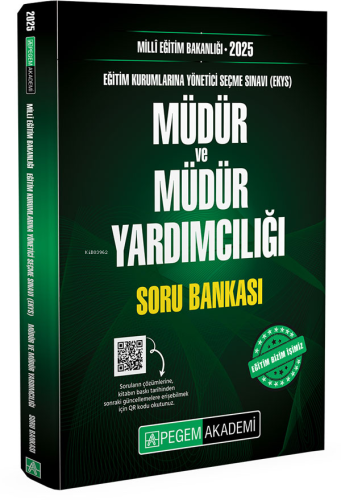 Pegem Akademi Yayıncılık 2025 Milli Eğitim Bakanlığı EKYS Müdür Ve Müd