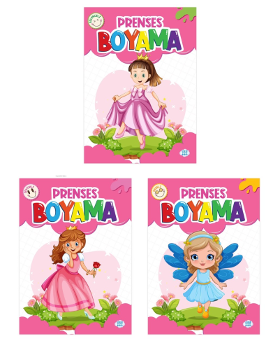 Prenses Boyama Seti (3 Kitap Takım)