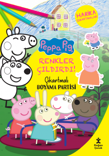 Renkler Çıldırdı - Peppa Pig Çıkartmalı Boyama Partisi