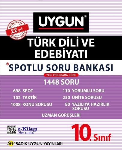 Sadık Uygun Yayınları 10. Sınıf Türk Dili ve Edebiyatı Spotlu Soru Ban