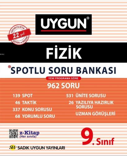 Sadık Uygun Yayınları 9. Sınıf Fizik Spotlu Soru Bankası Sadık Uygun