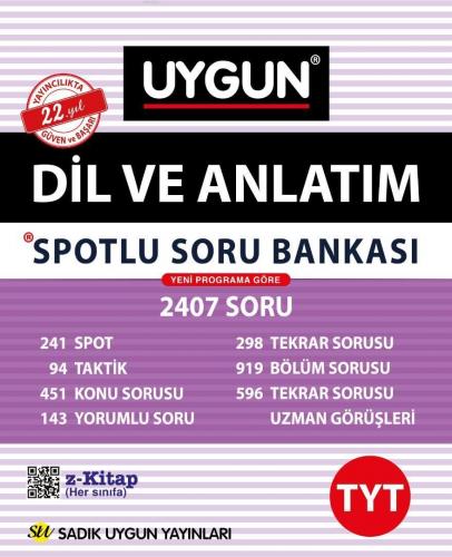 Sadık Uygun Yayınları TYT Dil Anlatım Spotlu Soru Bankası Sadık Uygun