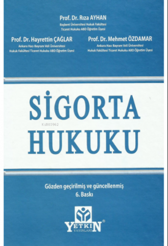 Sigorta Hukuku Ders Kitabı