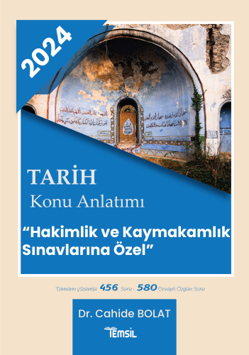 Tarih Konu Anlatımı;‘Hakimlik ve Kaymakamlık Sınavlarına Özel’