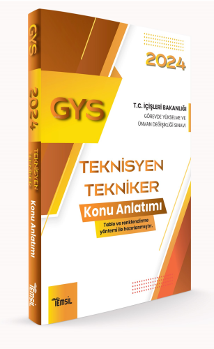 Teknisyen Tekniker Konu Anlatımı;İçişleri Bakanlığı Görevde Yükselme v