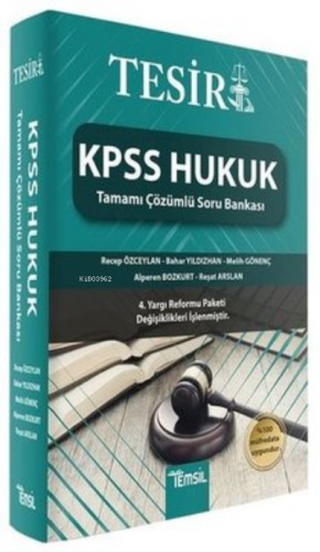 Tesir KPSS Hukuk Tamamı Çözümlü Soru Bankası