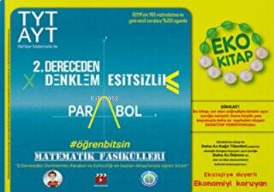 TYT-AYT Matematik Fasikülleri- İkinci Dereceden Denklemler-Parabol-Eşi