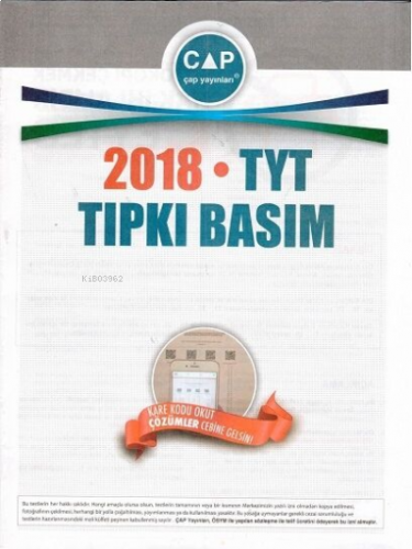 Tyt Tıpkı Basım 2018 -2019