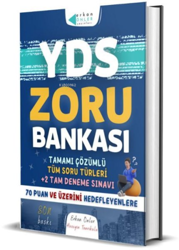 YDS Zoru Bankası - Tamamı Çözümlü Tüm Soru Türleri 2 Tam Deneme Sınavı