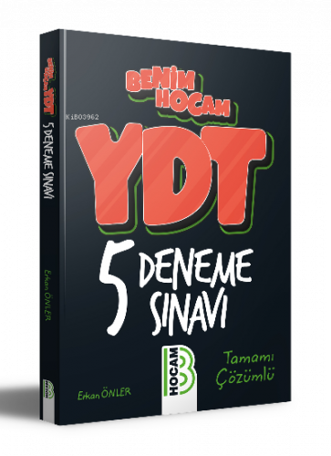 YDT Tamamı Çözümlü 5 Deneme Sınavı