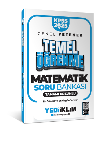 Yediiklim Yayınları 2025 KPSS Genel Yetenek Matematik Temel Öğrenme Ta