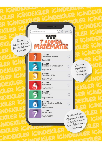 Yediiklim Yayınları TYT Yedi Adımda Temel Matematik Video Konu Anlatım